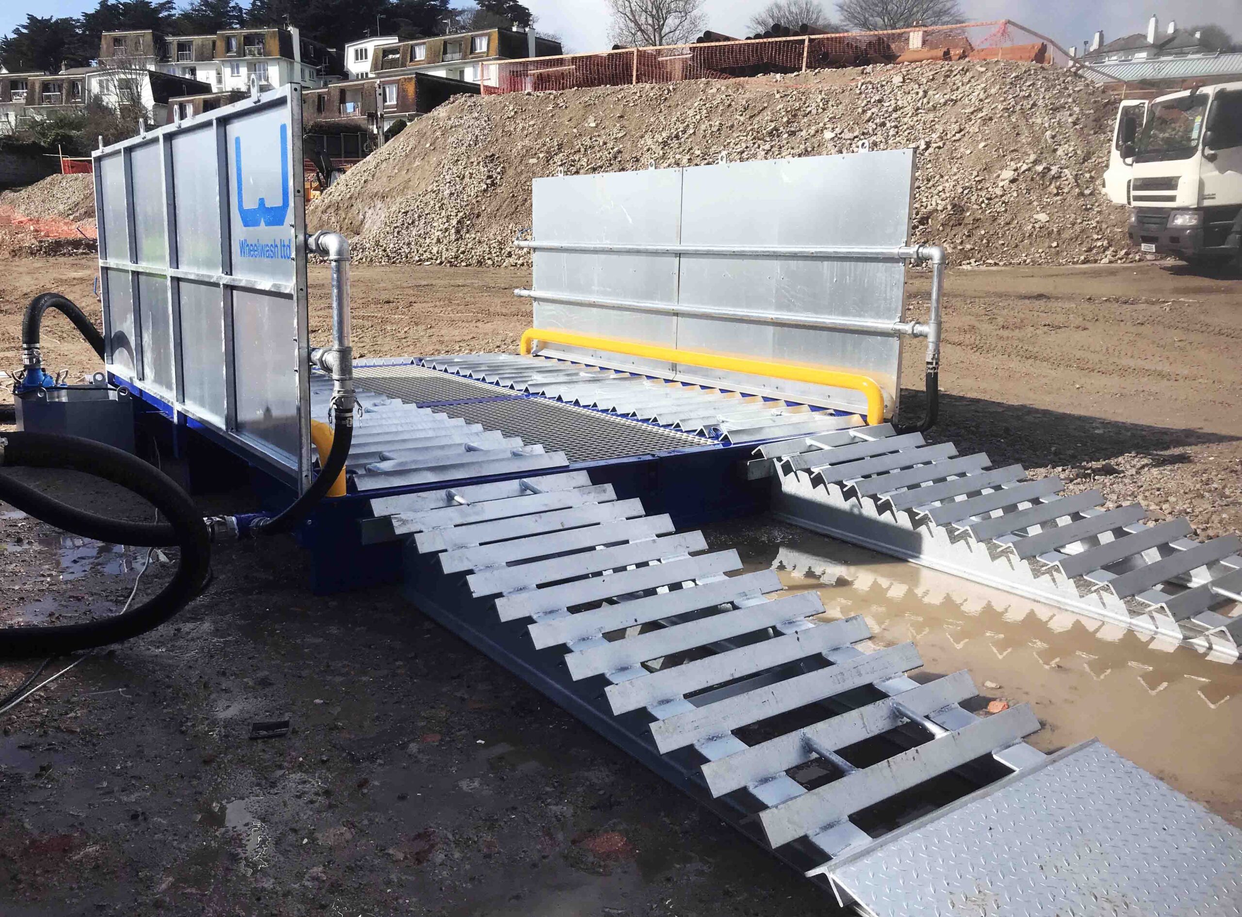 Powerful Wheel wash system by Wheelwash Ltd